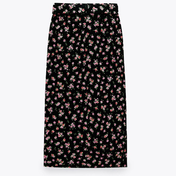 Zara set floral corset high waist belted skirt NWT - Picture 8 of 13